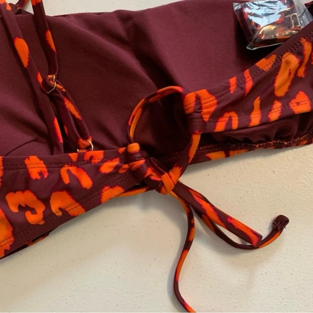 Shade & Shore Convertible One Shoulder Bikini Top Size Large NWOT - Picture 8 of 15